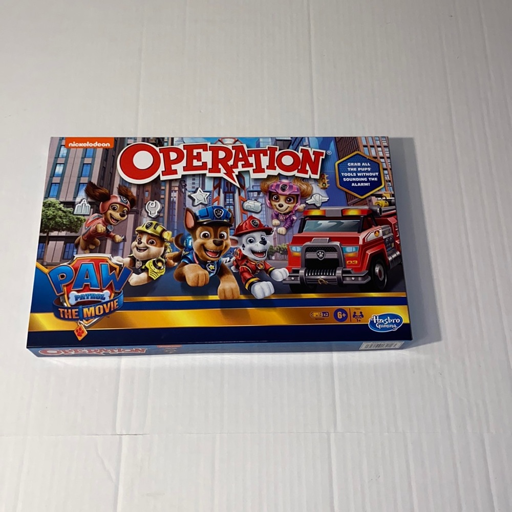 Hasbro Nickelodeon Paw Patrol The Movie Operation Game New